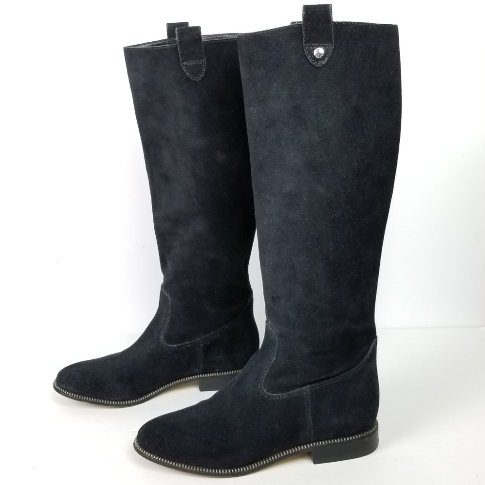 Michael Kors Bayview Suede Riding Boots Sz 5.5 - Picture 3 of 8